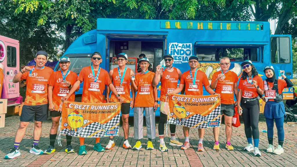 Kolaborasi C’Bezt Fried Chicken dan JAPFA Runners di Garmin Run Asia Series Indonesia 2025